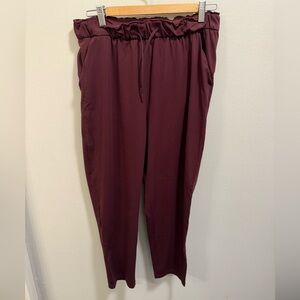 Lululemon Athletica Dark Red Ankle Pants